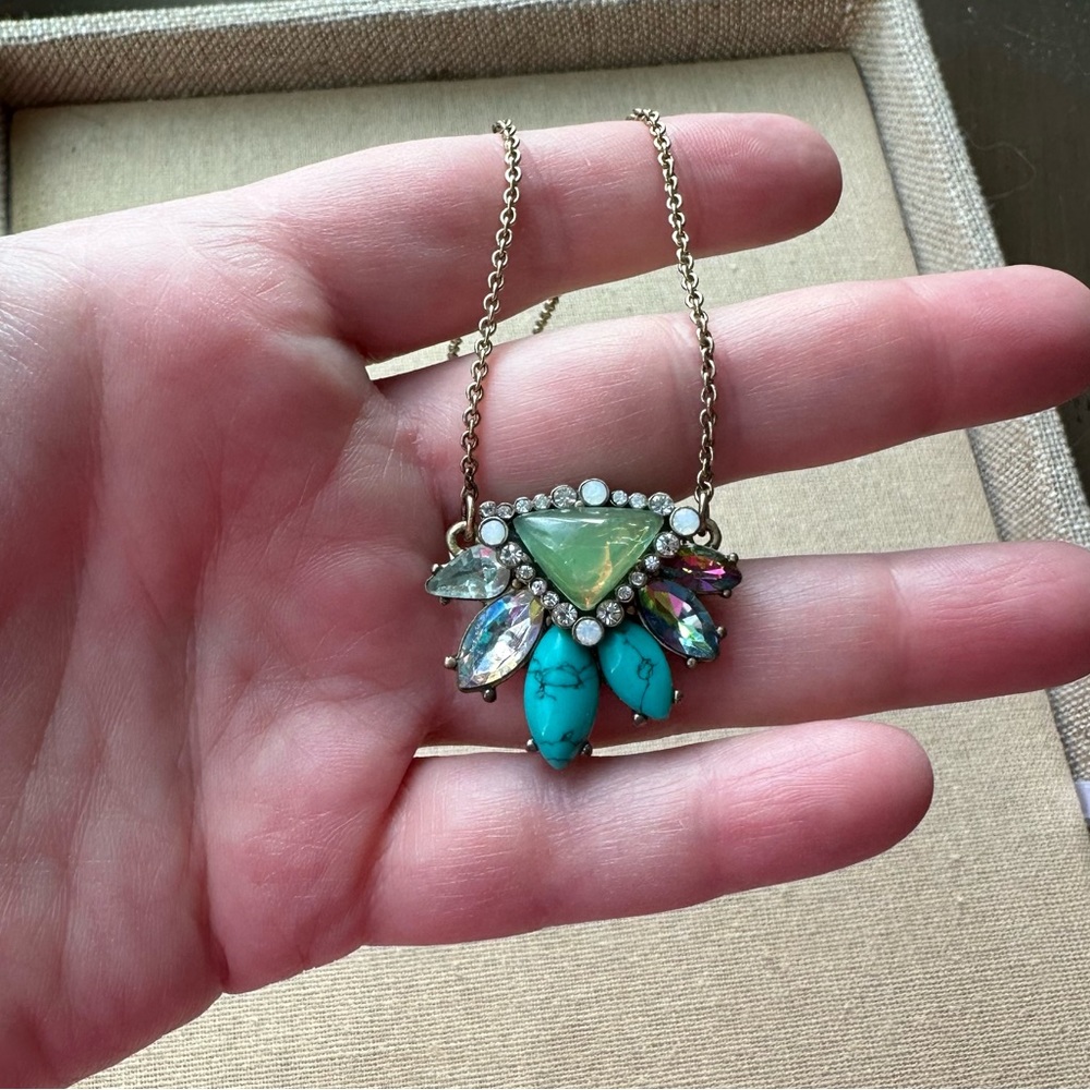 NWOT Chloe & Isabel Turquoise Multicolored Pendant Necklace
